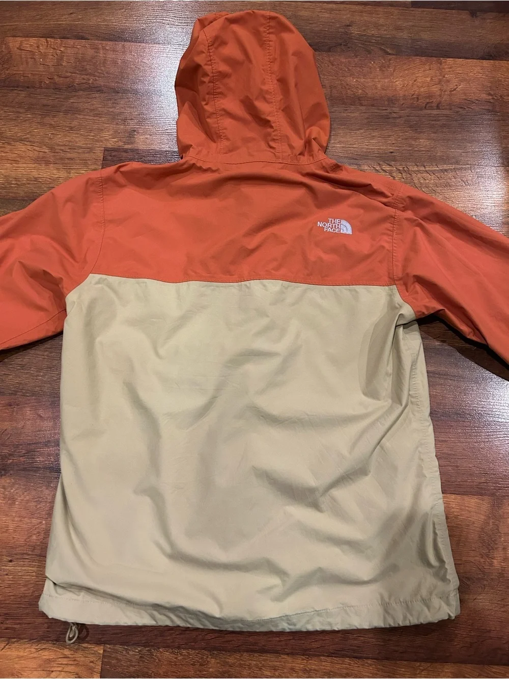 The North Face HyVent Orange And Tan Mountain Parka Men's Medium Jacket